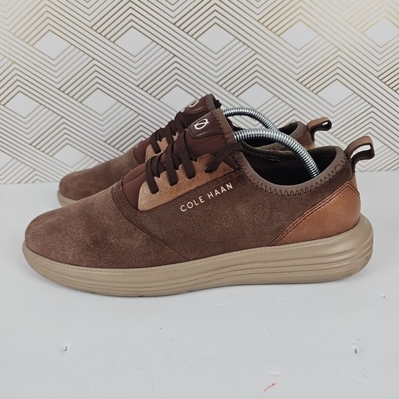 Cole Haan Grand Sport Journey Suede Shoes Size Men's 10.5 M Brown C32577 - Picture 1 of 9